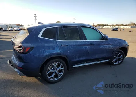 2022 BMW X3 xDrive30I из США, поврежденный, VIN 5UX53DP08N9N42037